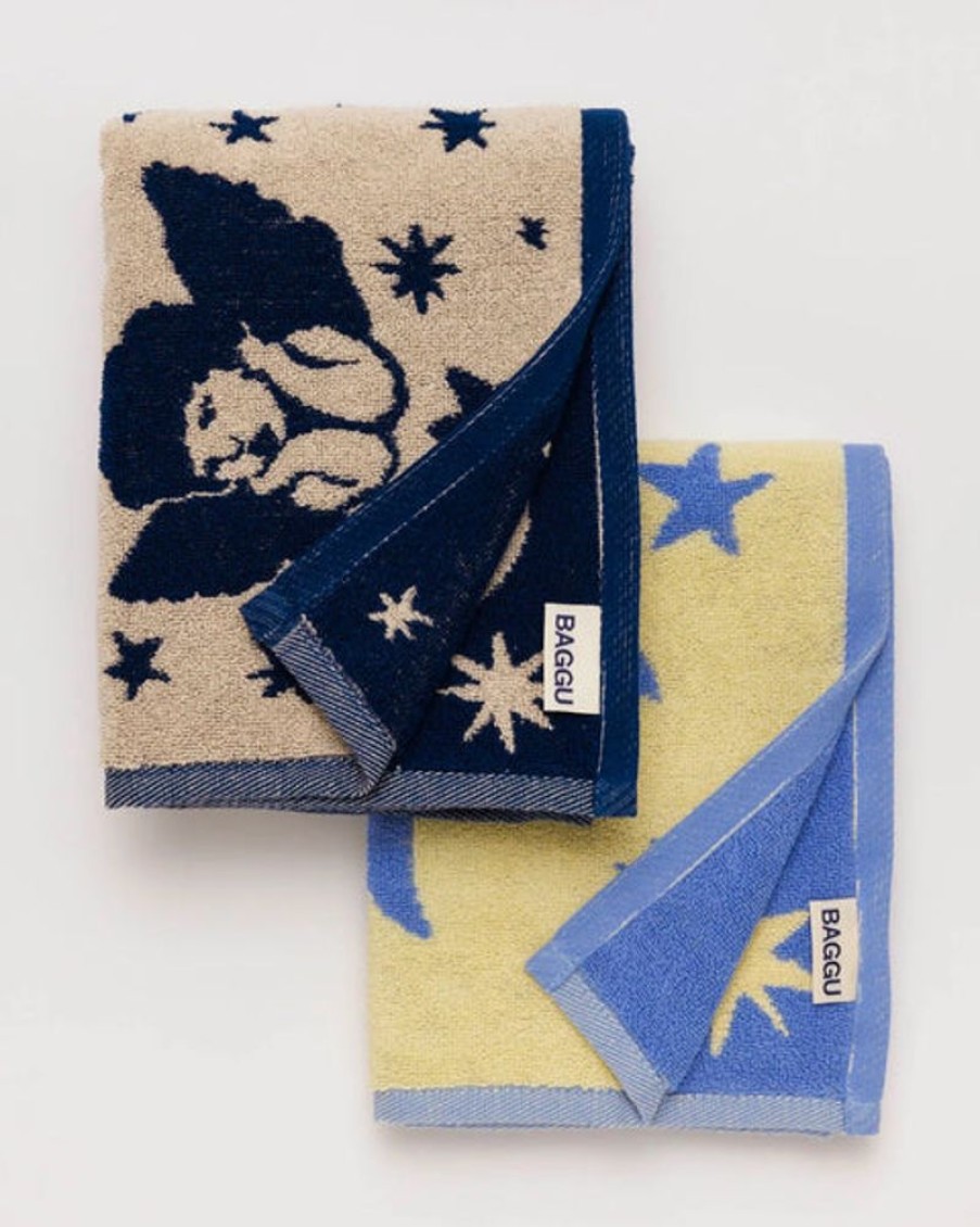 Home Decor Baggu | Baggu - Hand Towel Set Of 2 - Charms
