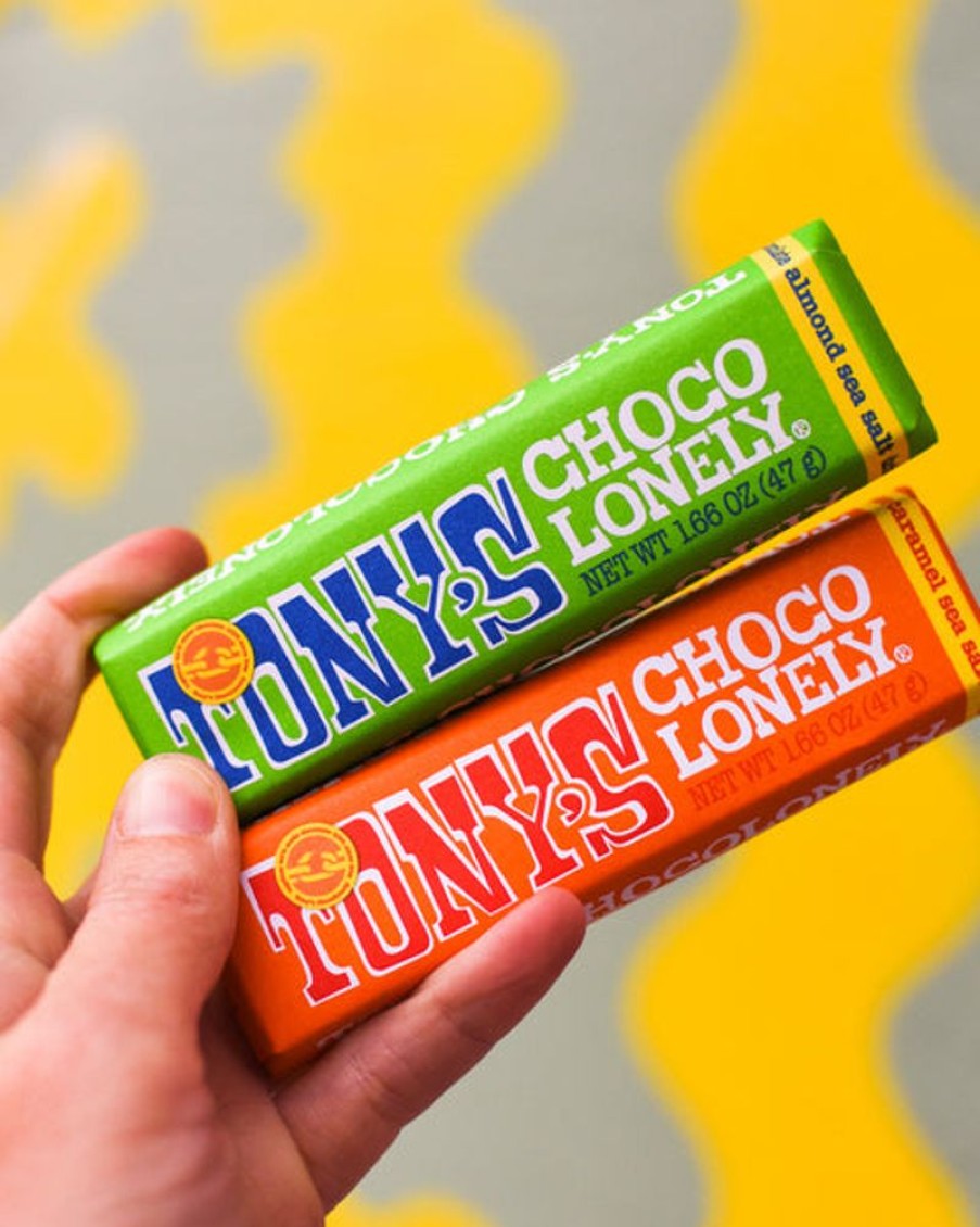 Food Tony's Chocolonely | Tony'S Chocolonely Mini Bar - Dark Almond And Sea Salt 51%